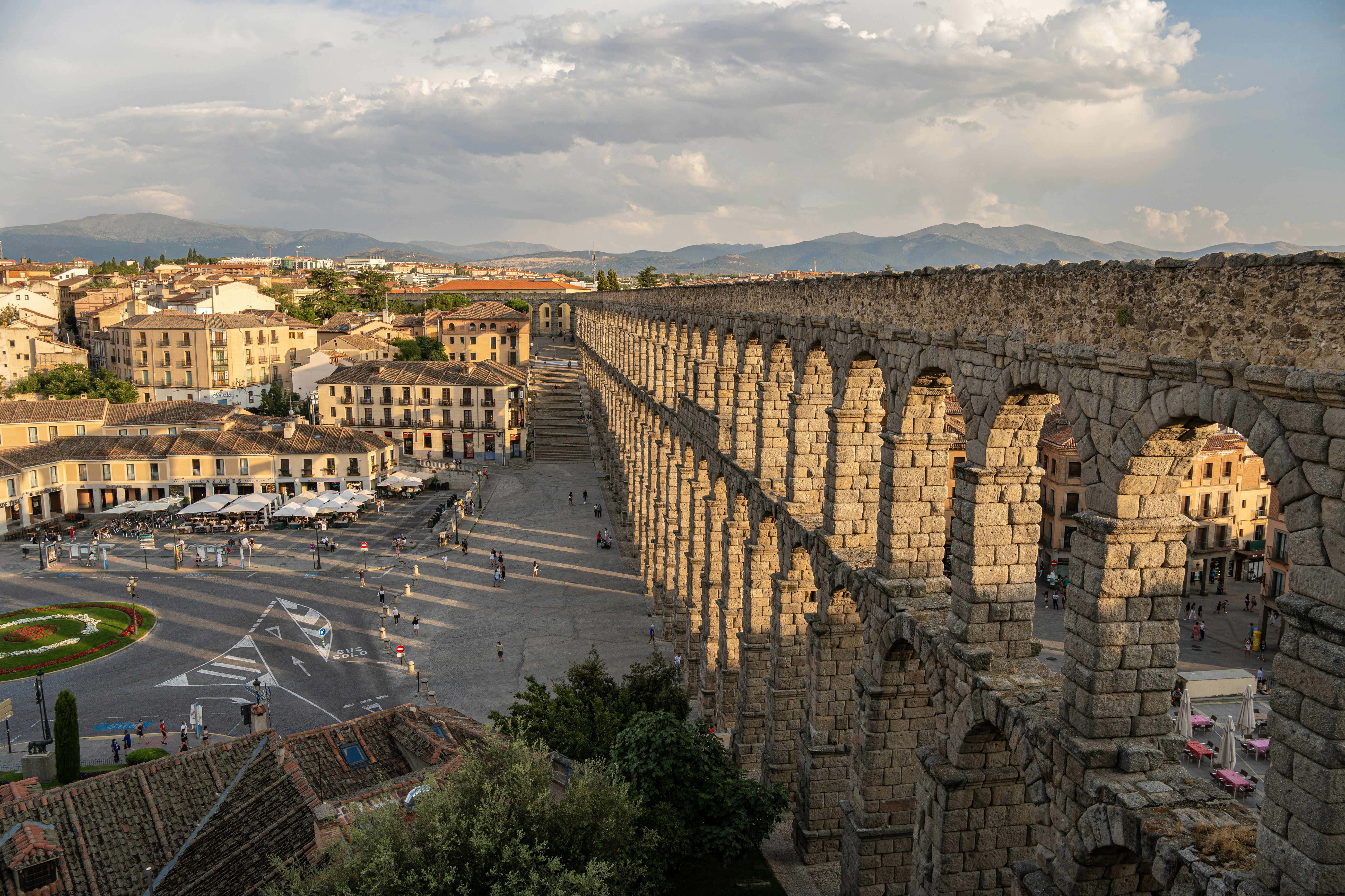 Het Romeinse aquaduct in Segovia