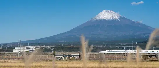 Shizuoka Japan-Tokaido Shinkansen Mount Fuji