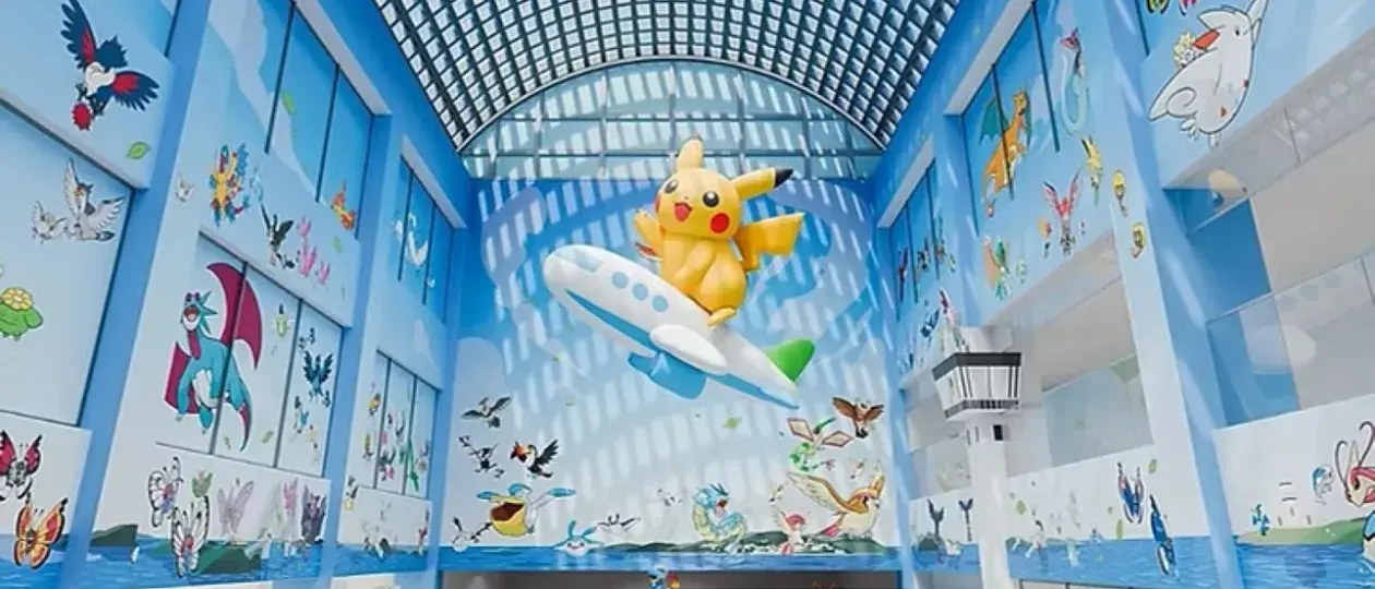 Pokémon-luchthaven in Japan 